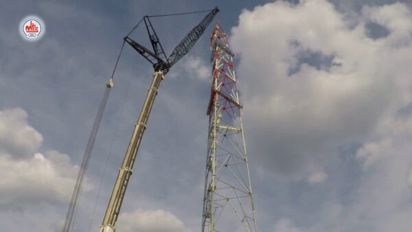 Монтаж факельной системы комплекса гидрокрекинга тяжелых нефтяных остатков