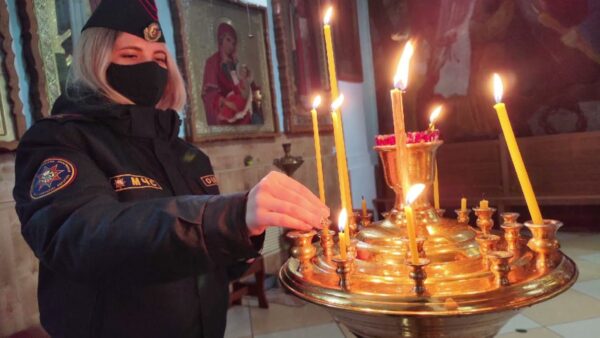 В Свято-Михайловском кафедральном соборе прошел молебен «ЗА безопасность»