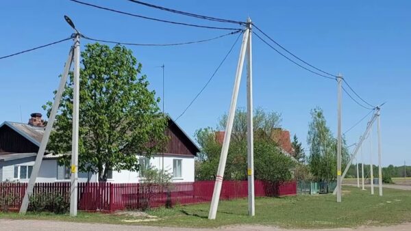 Мозырские электрические сети завершили реконструкцию электрических сетей в деревне Глиница