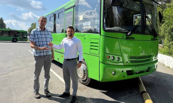 Филиал «Автобусный парк N2» пополнился второй за месяц единицей автобуса МАЗ-257