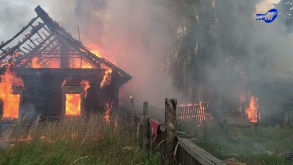 Огненное происшествие произошло в деревне Васьковка